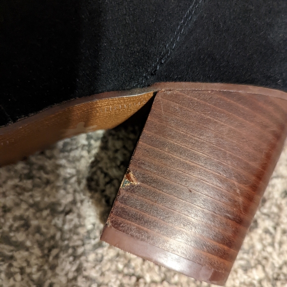 Splendid Eloise black suede bootie boots 6.5 - Picture 6 of 6